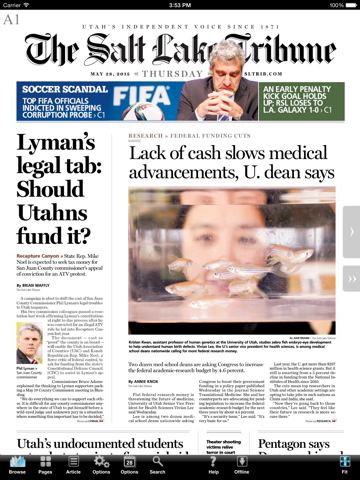 Salt Lake Tribune eEdition - náhled
