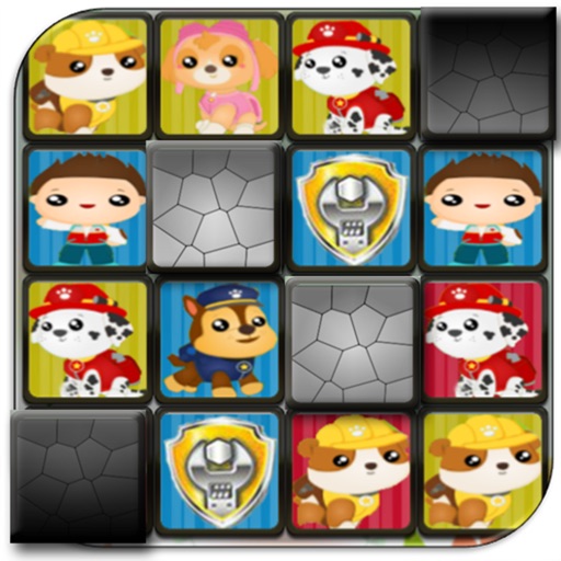 Chase Puppy - Paw Dog Match Cards Preschool icon