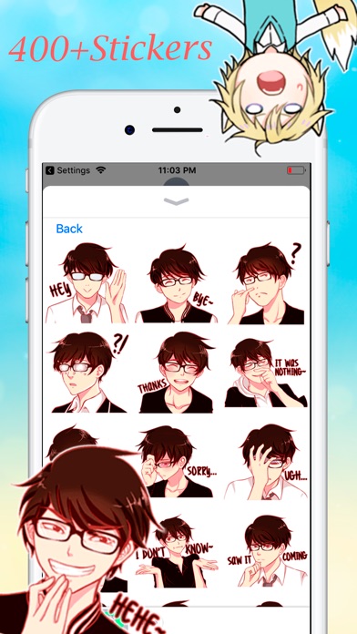 Anime Stickers Collection screenshot 2