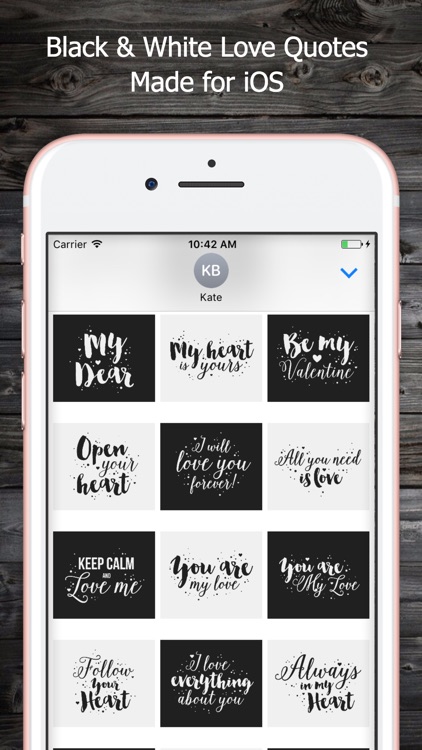 Black & White Love Quotes - Valentines Pack