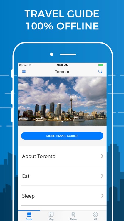 Toronto Travel Guide with Offline Street Map