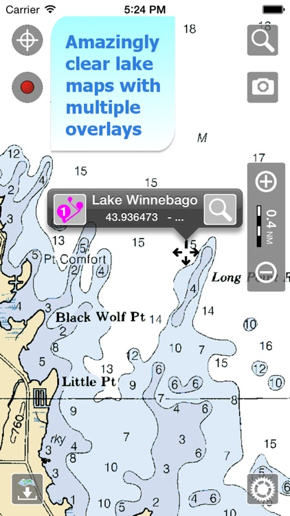 Aqua Map Wisconsin Lakes GPS