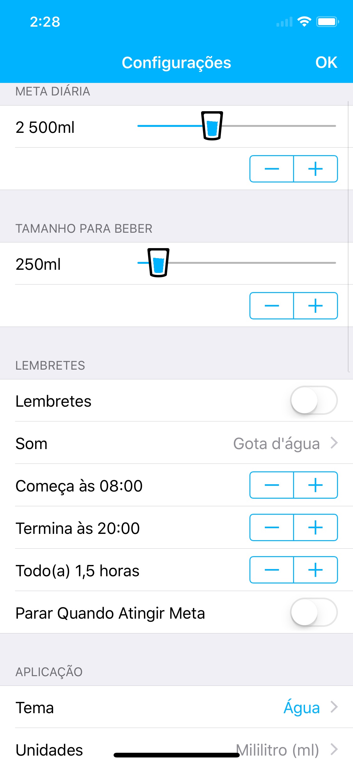 Screenshot do app Watered