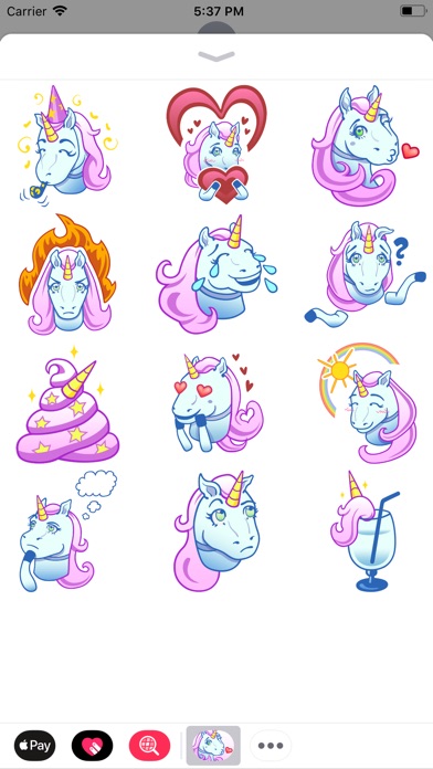 Unicorn Emojis Sticker Pack screenshot 3