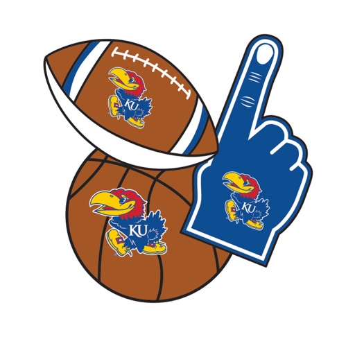 Kansas JayHawks Selfie Stickers