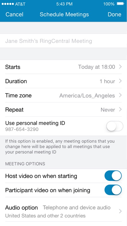 RingCentral Meetings screenshot-3
