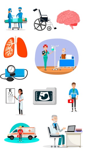 Medical Emoji and Sticker