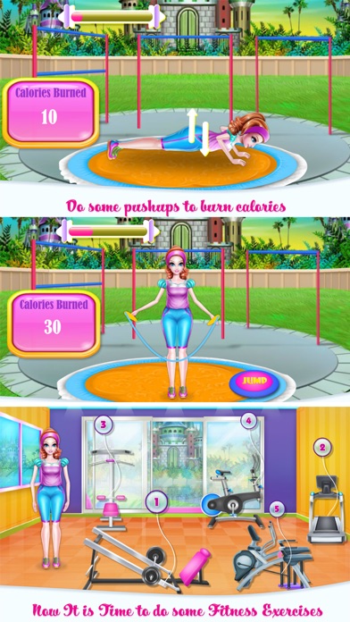 Princess Fitness Time screenshot 2