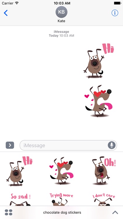 chocolate dog emoji & stickers