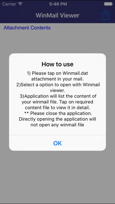 Winmail.dat Outlook File Viewer Add-On for iOS Screenshot 1