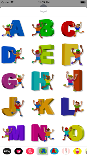 Boy Alphabet Sticker Pack