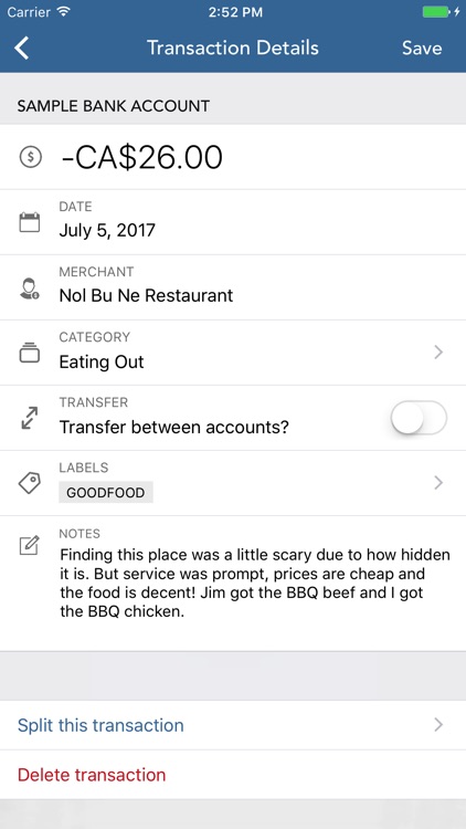 PocketLion for PocketSmith Personal Finance/Budget screenshot-3