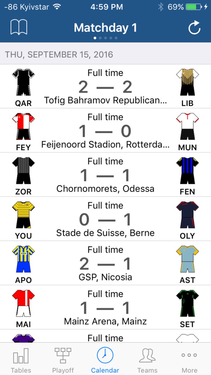 Europa Football 2017-2018