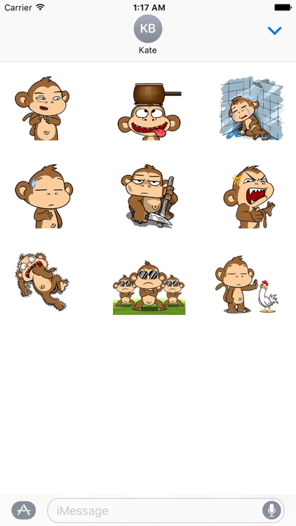 Dancing Monkey Stickers