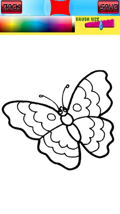 Butterfly Coloring Page Game screenshot 2