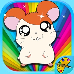 Cute Hamster Coloring Book