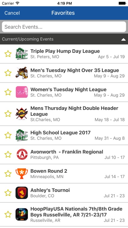TeamSnap Tournaments