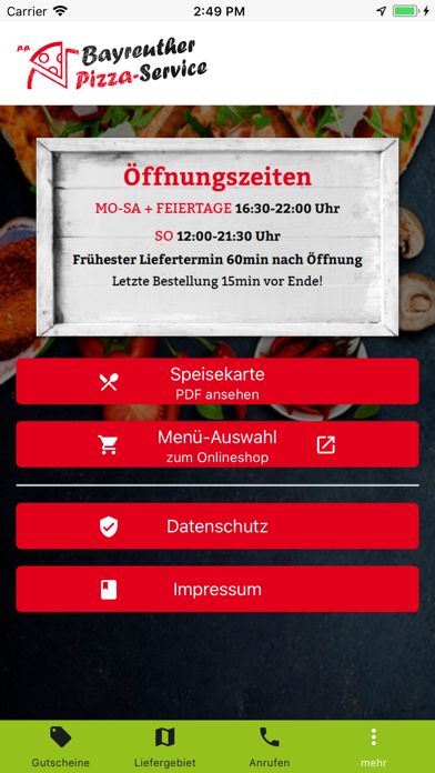 Bayreuther Pizzaservice screenshot 4