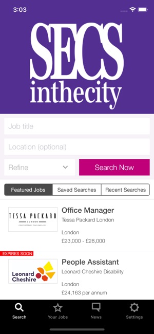 SecsintheCity Job Search