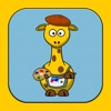 Sticker Fun with Giraffes diving giraffes 