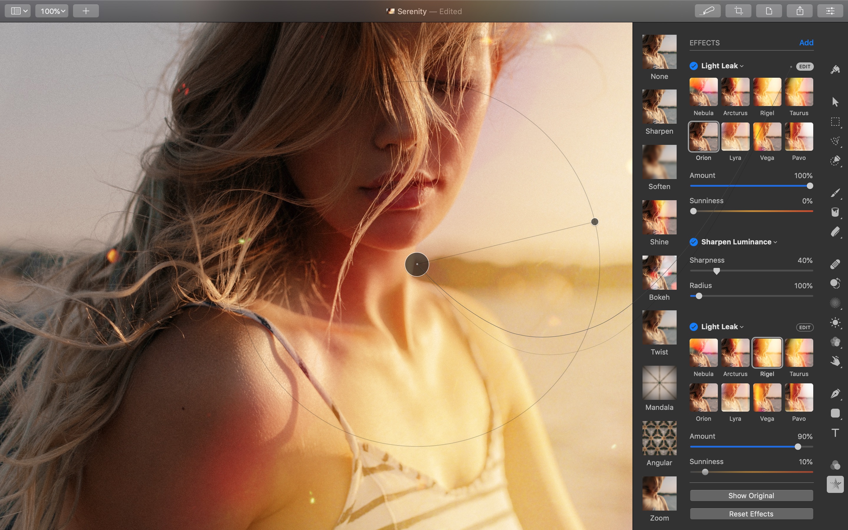 Screenshot do app Pixelmator Pro