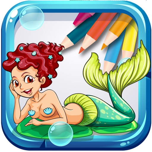 Mermaids Coloring Book iOS App