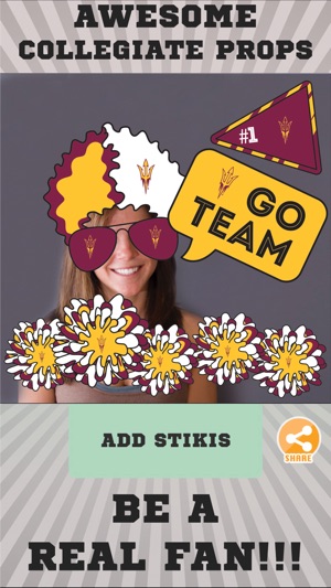 Arizona State Sun Devils Selfie Stickers(圖2)-速報App