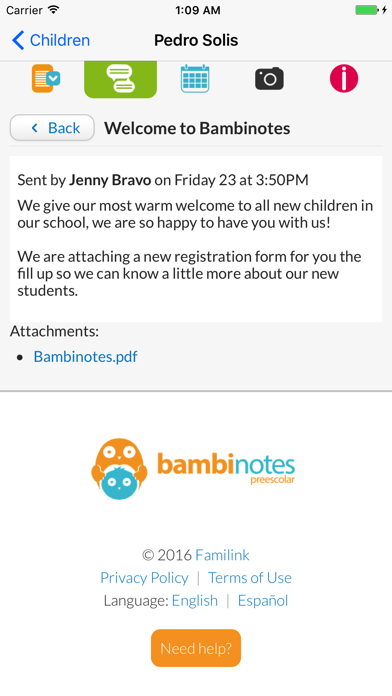 Bambinotes screenshot 2