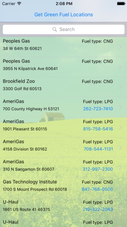 Chicago Green Fuel Finder
