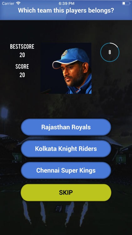 Guess Player Team - IPL Quiz