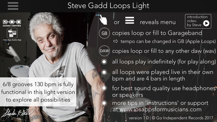 Steve Gadd Loops Light screenshot-0