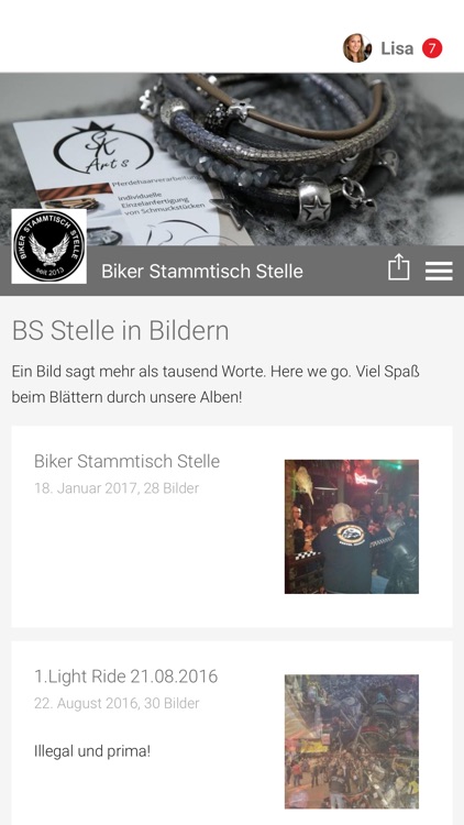 Biker Stammtisch Stelle