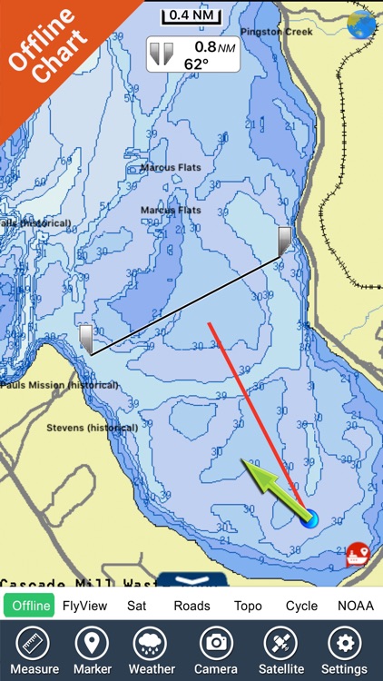 Franklin D. Roosevelt lake GPS map fishing charts