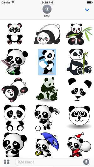 Cute Panda Bear Stickers(圖2)-速報App