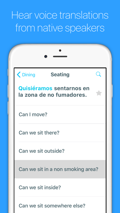 English to Spanish Phrasebook with Voice: Translate, Speak & Learn Common Travel Phrases & Words by Odyssey Translator Screenshot 2