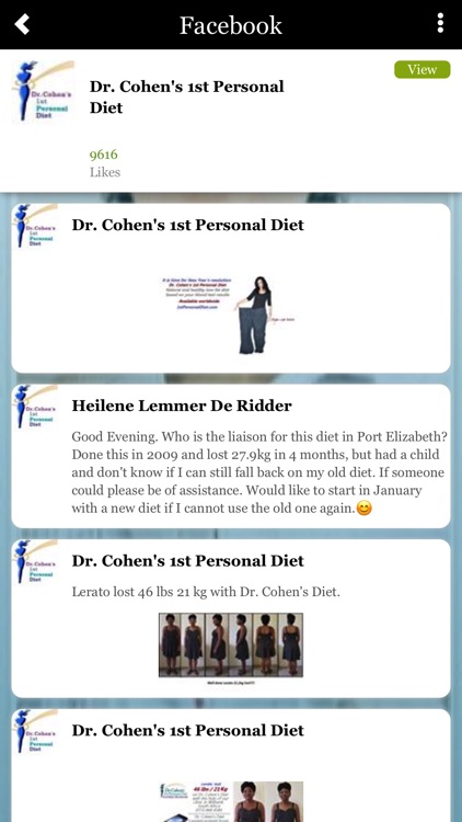 Dr. Cohen´s 1st Personal Diet