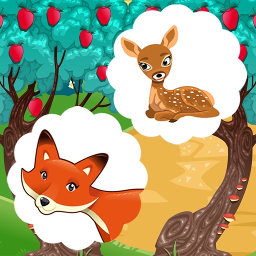 A Free Train Your Brain Educational Interactive Learning Game For Kids – Remember Me, Fox and Bambi icon