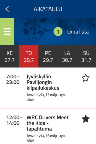 Neste Rally Finland App 2017 screenshot 2