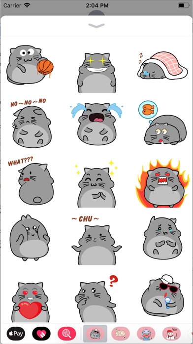 Milo - Gray Cat Emoji GIF screenshot 2