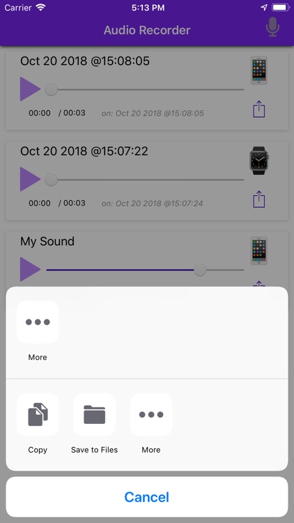 Watch Audio Recorder