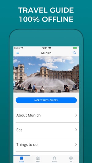 Munich Travel Guide with Offline Street Map(圖1)-速報App