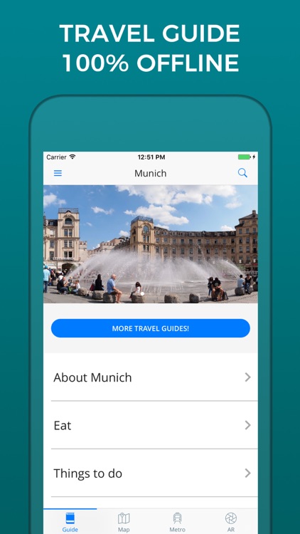 Munich Travel Guide with Offline Street Map