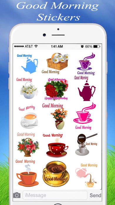 Good Morning Stickers  for iMessage screenshot 3