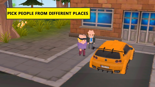 Blocky Taxi Drive Simulator 3D(圖4)-速報App