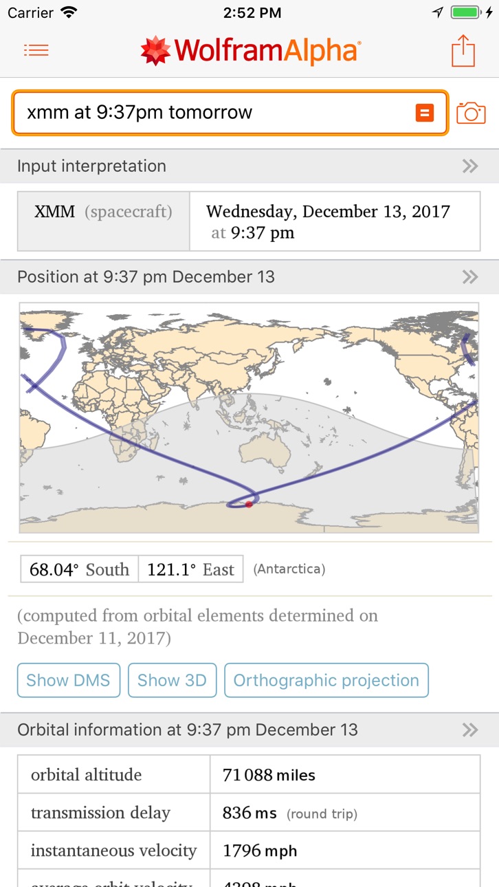 WolframAlpha Cracked screenshot 1 - iOS app interface