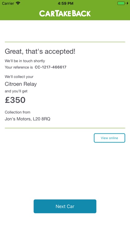 CarTakeBack Scrap Car Quote screenshot-3