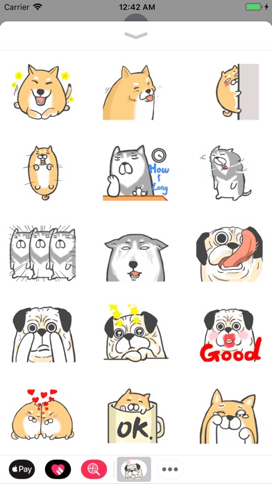 Funny Dog Animated Stickers screenshot 2