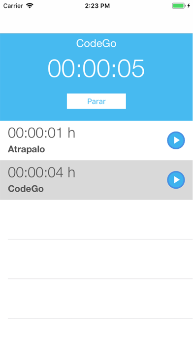 CodeGo - Control de Horas screenshot 2