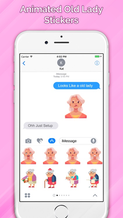 Old Lady Stickers Animated screenshot-3