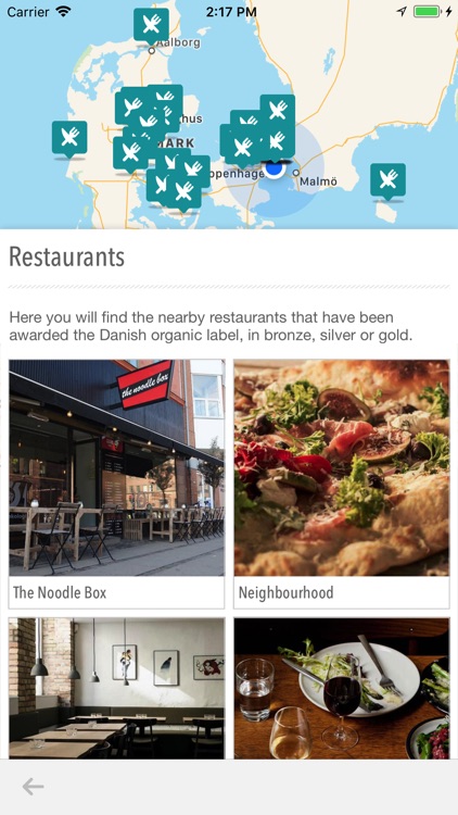 Organic eateries in Denmark